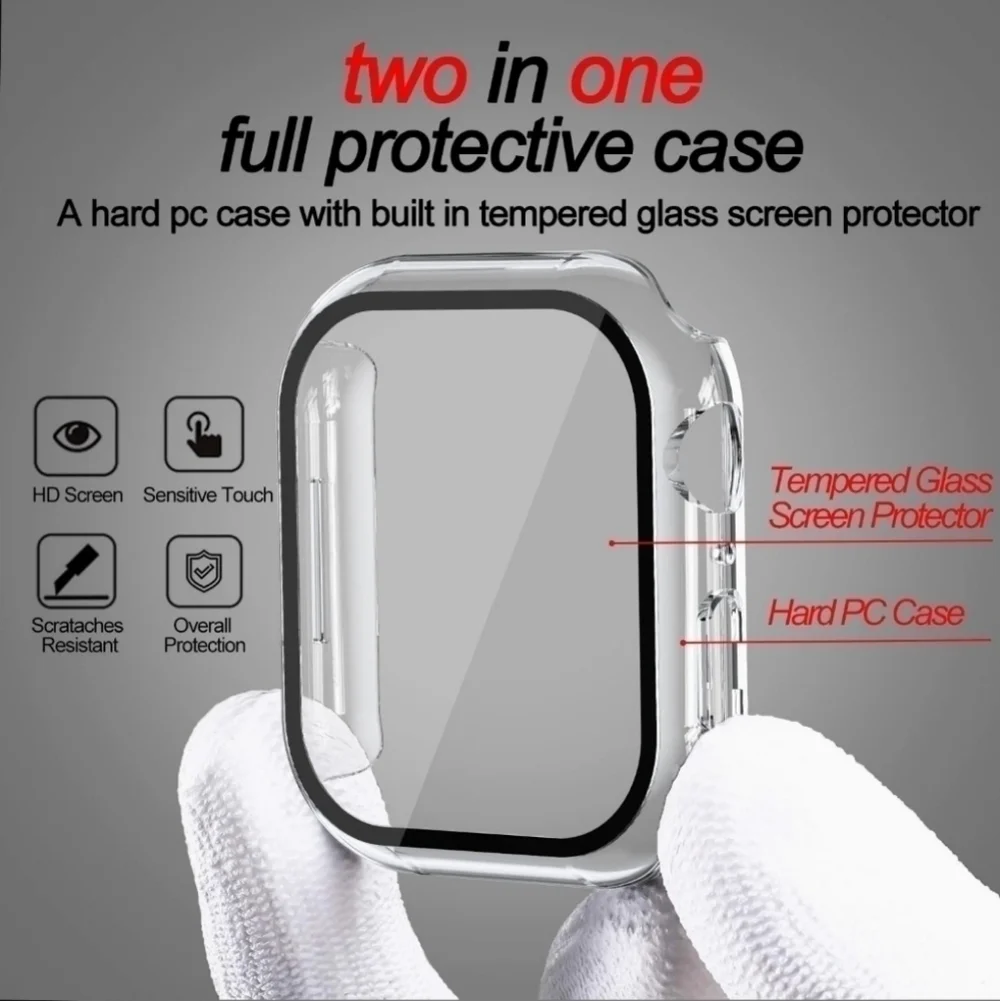 Screen Protector Case for Apple Watch - Clear